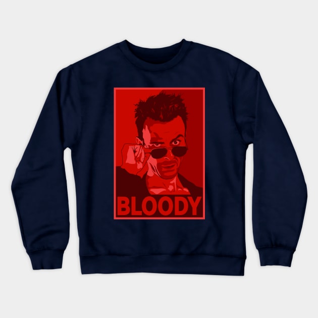 CASSIDY BLOODY RED Crewneck Sweatshirt by Theo_P